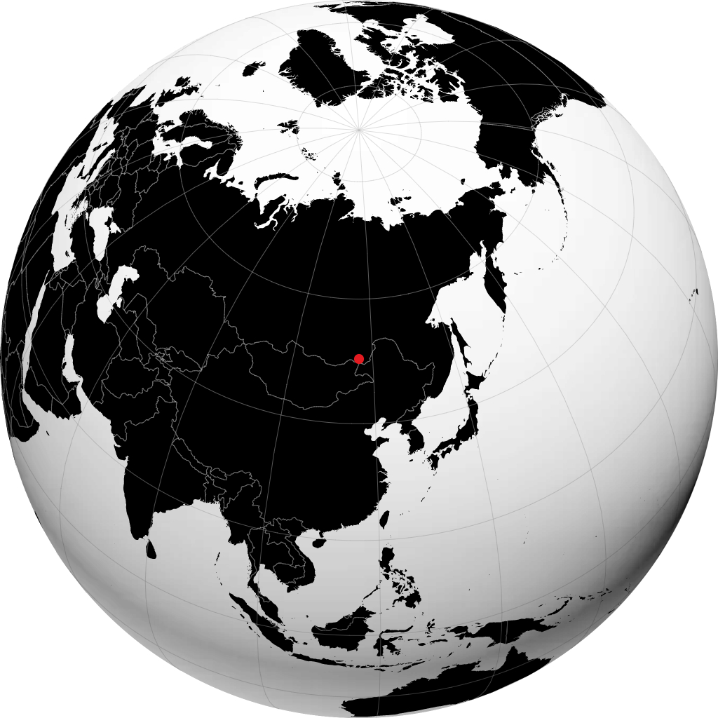 Borzya sul globo