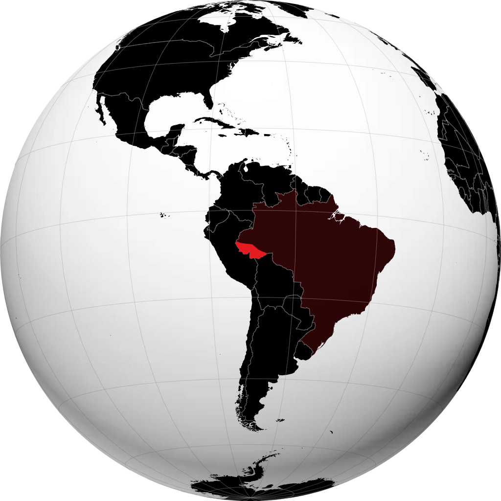 Stato di Acre sul globo