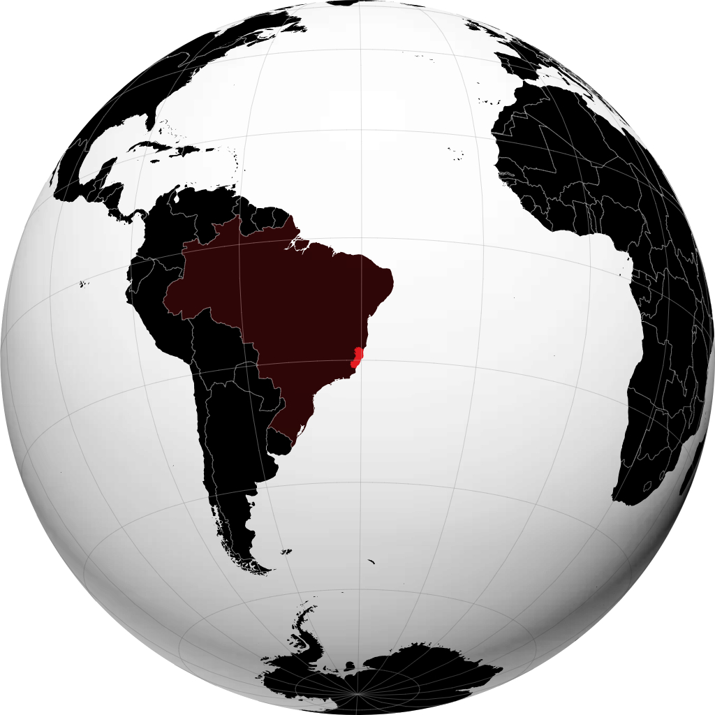 Stato di Espírito Santo sul globo