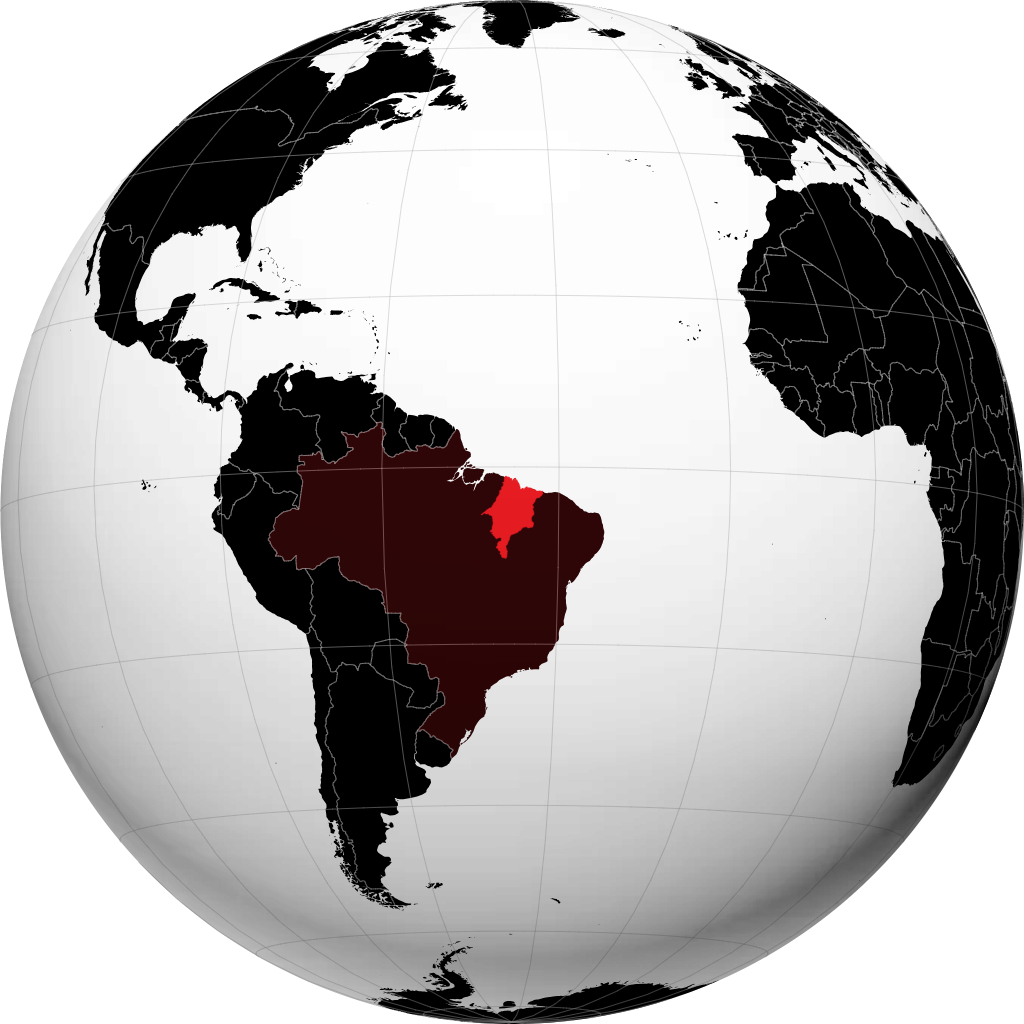 Stato del Maranhão sul globo