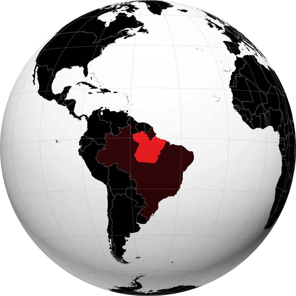 Stato del Pará sul globo