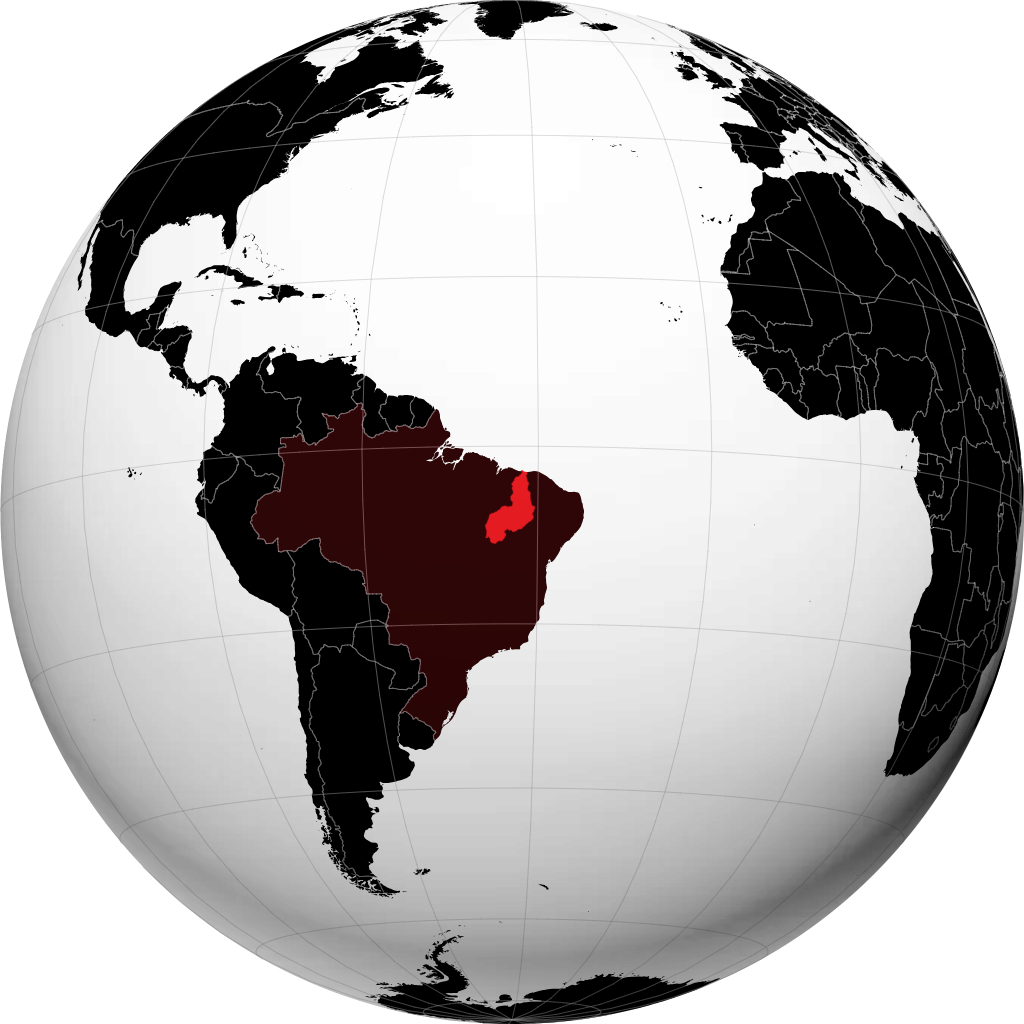 Stato del Piauí sul globo
