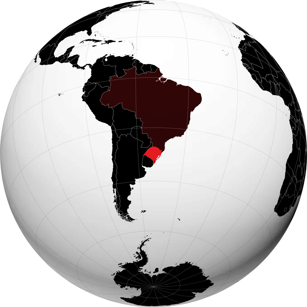 Stato del Rio Grande do Sul sul globo