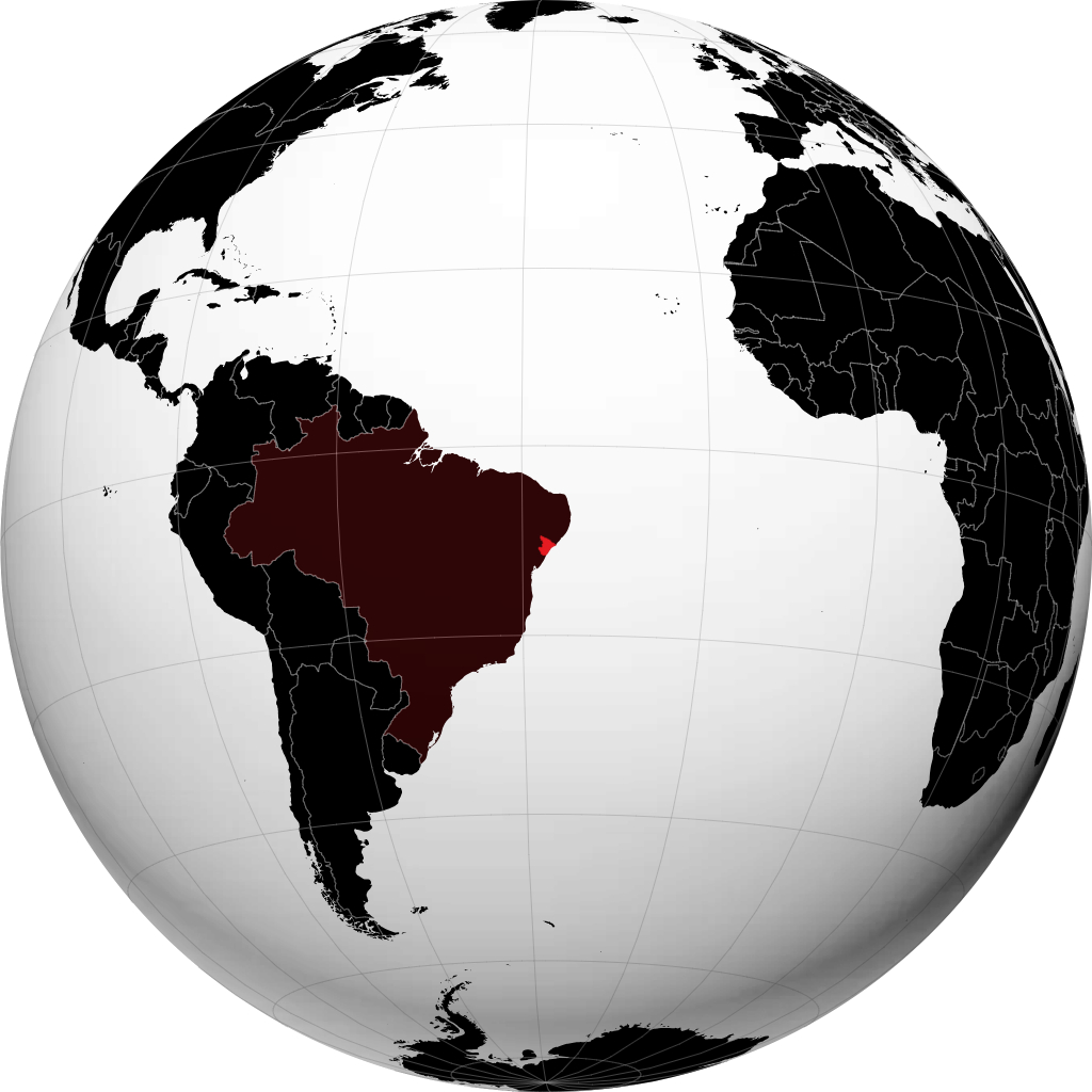 Stato di Sergipe sul globo