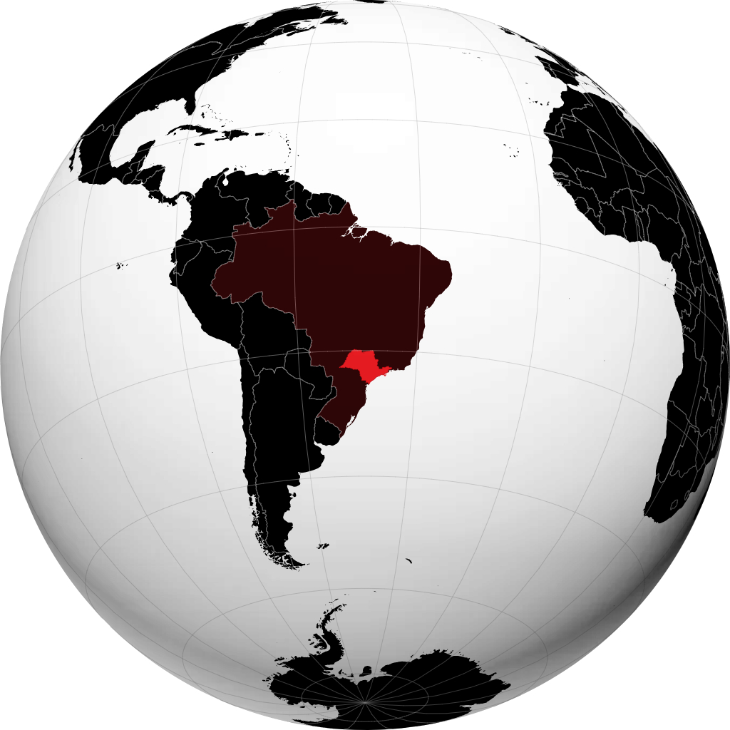 Stato di São Paulo sul globo