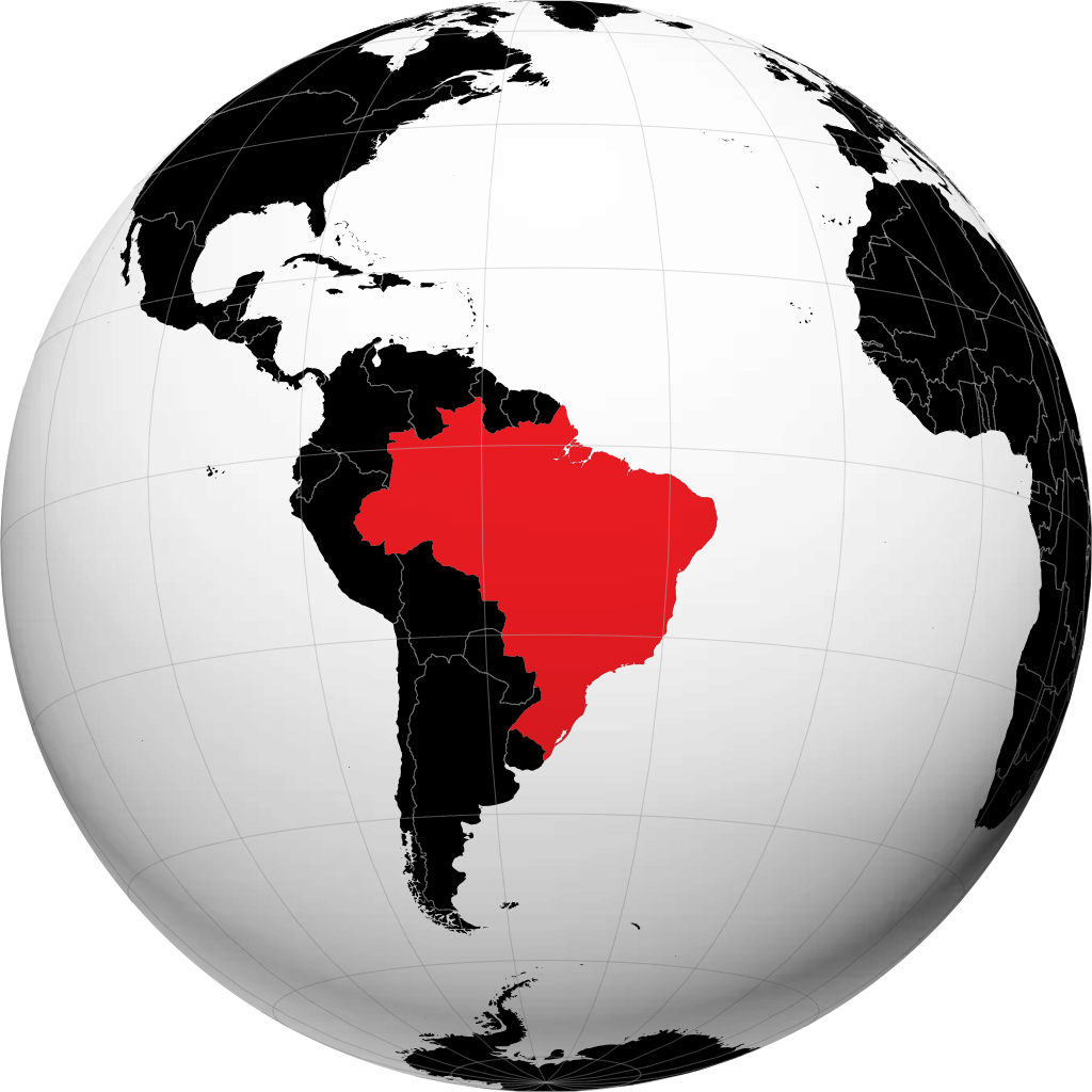 Brasile sul globo