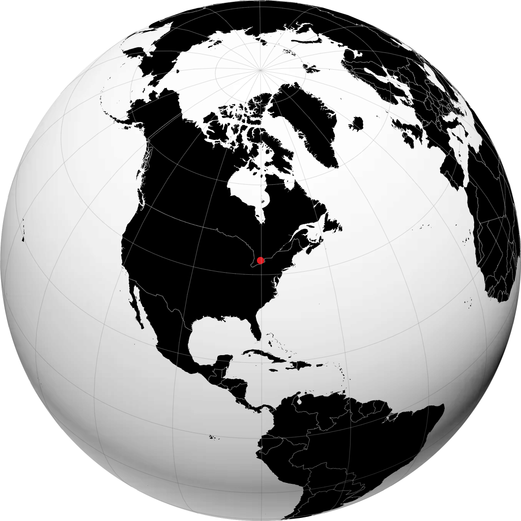 Brantford sul globo