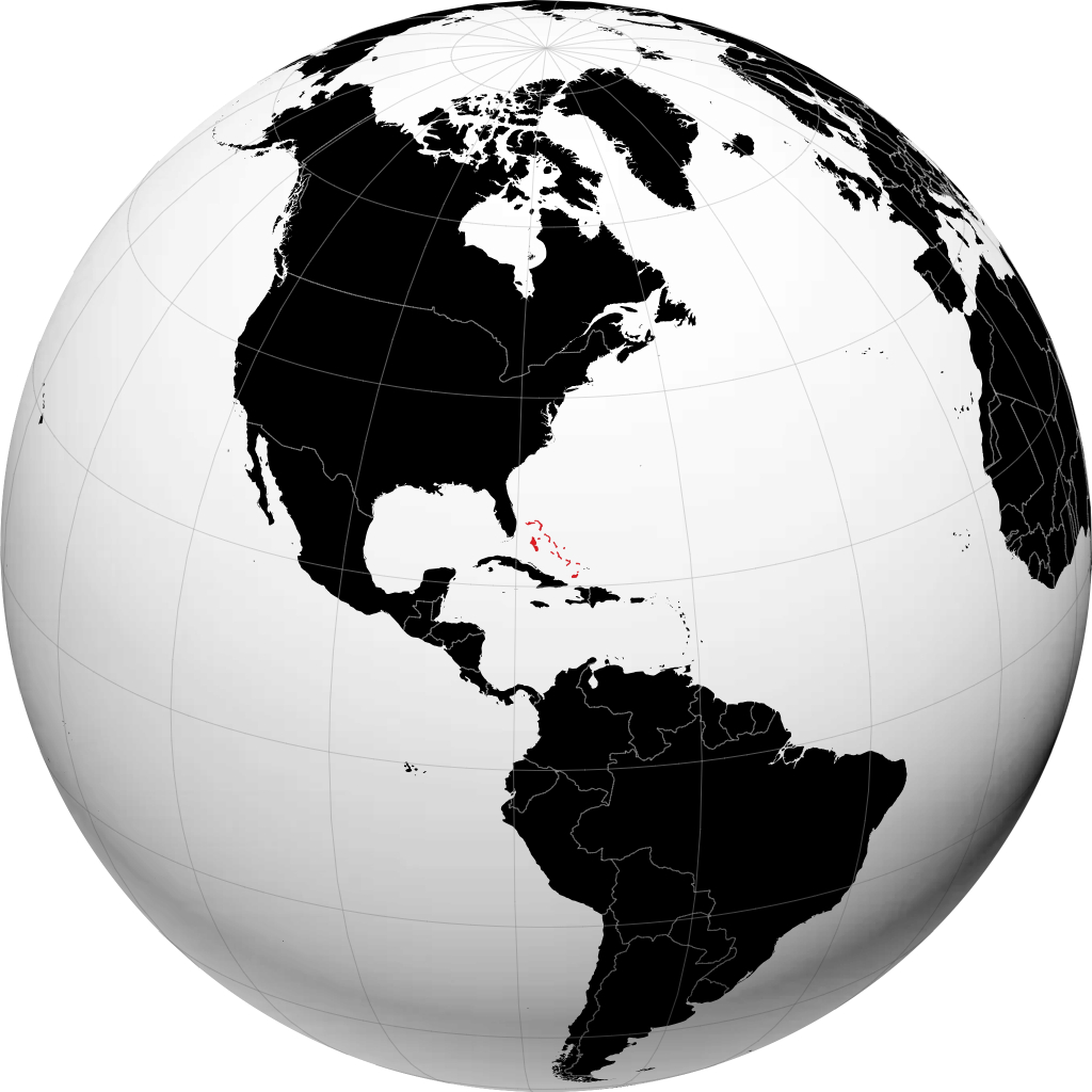 Bahamas sul globo