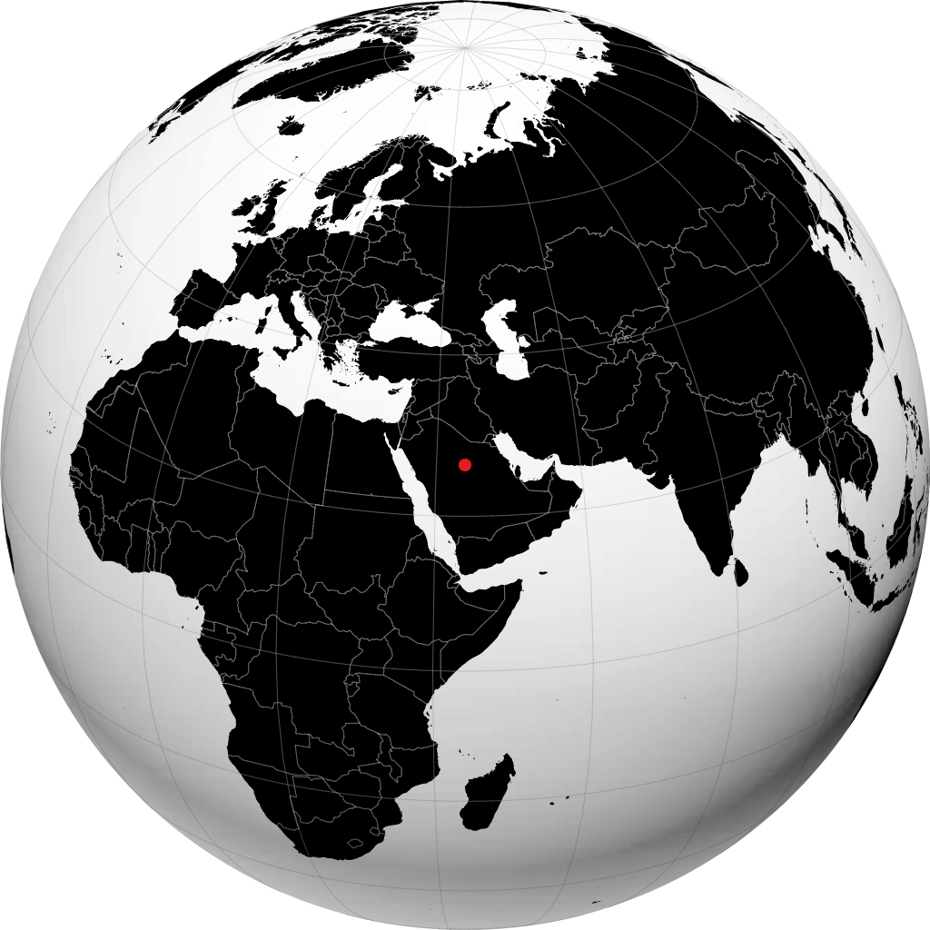 Buraidah sul globo