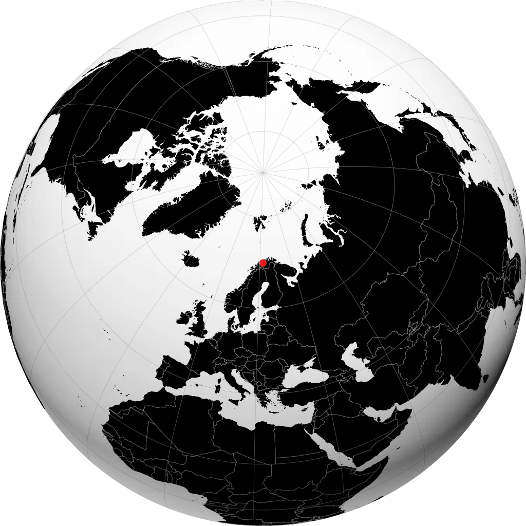 Burfjord sul globo