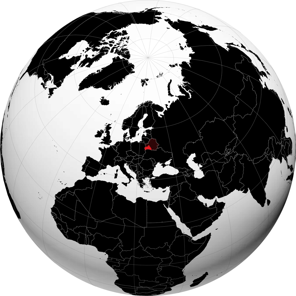 Regione di Brest sul globo