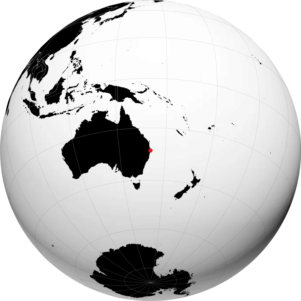 Byron Bay sul globo