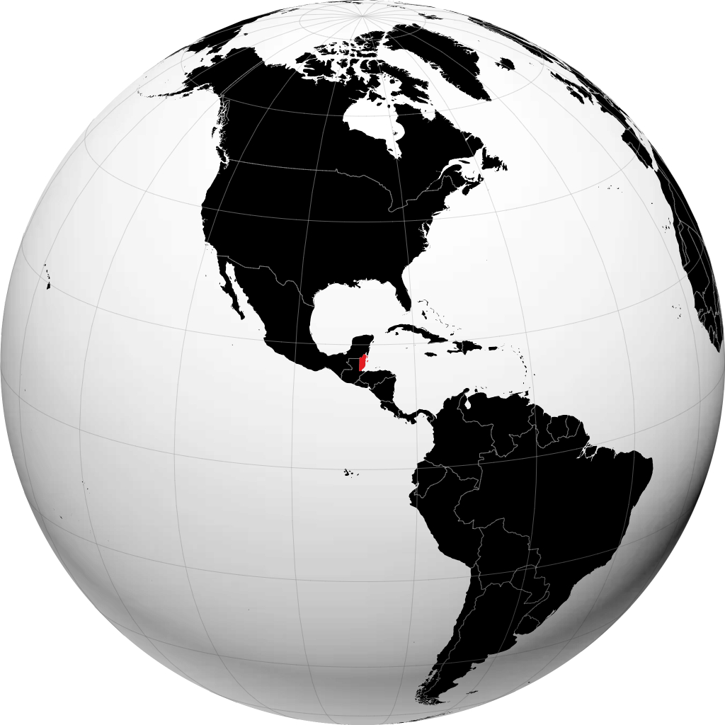 Belize sul globo