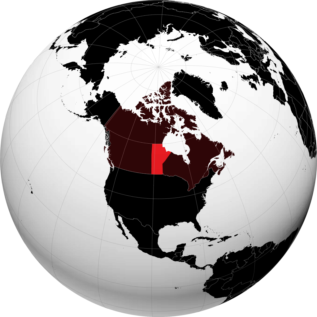 Manitoba sul globo