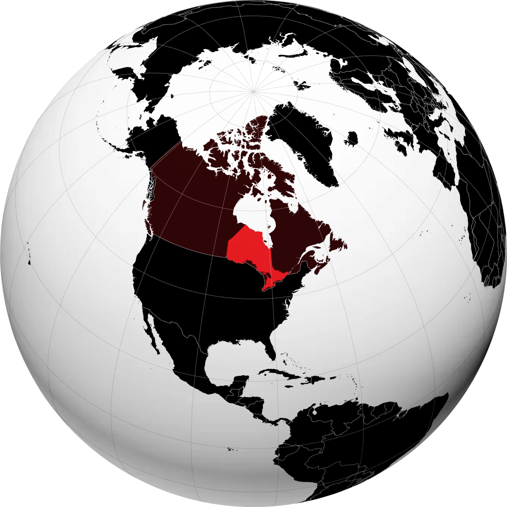 Ontario sul globo