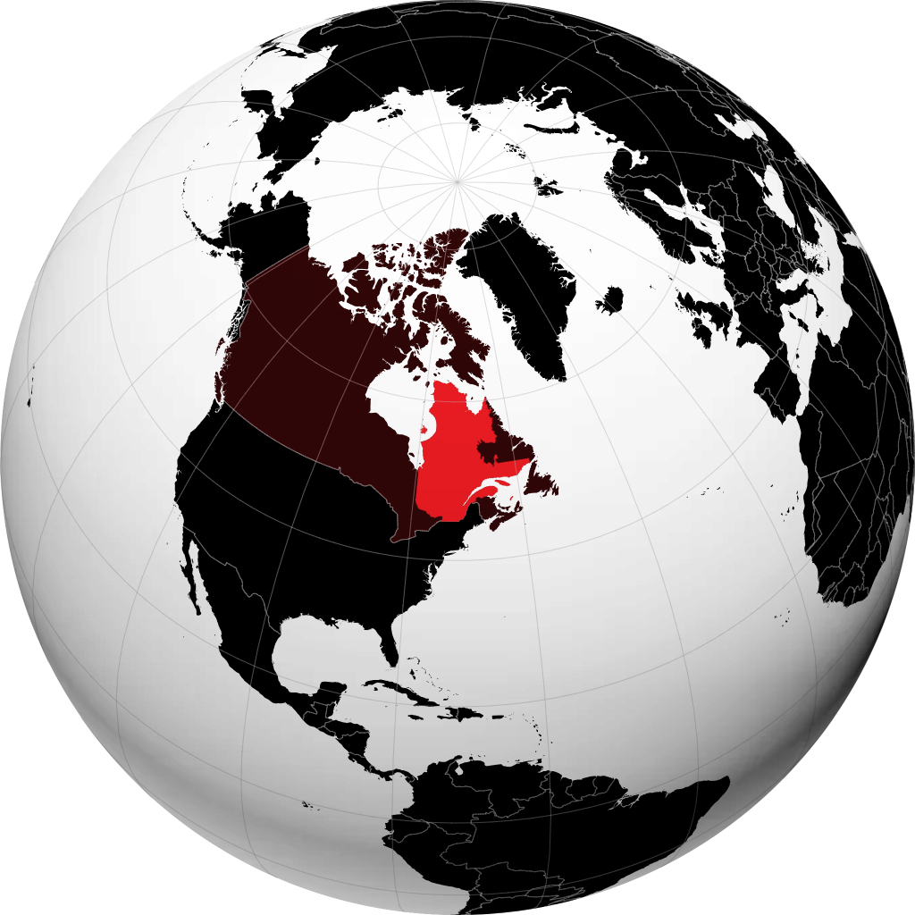 Quebec sul globo