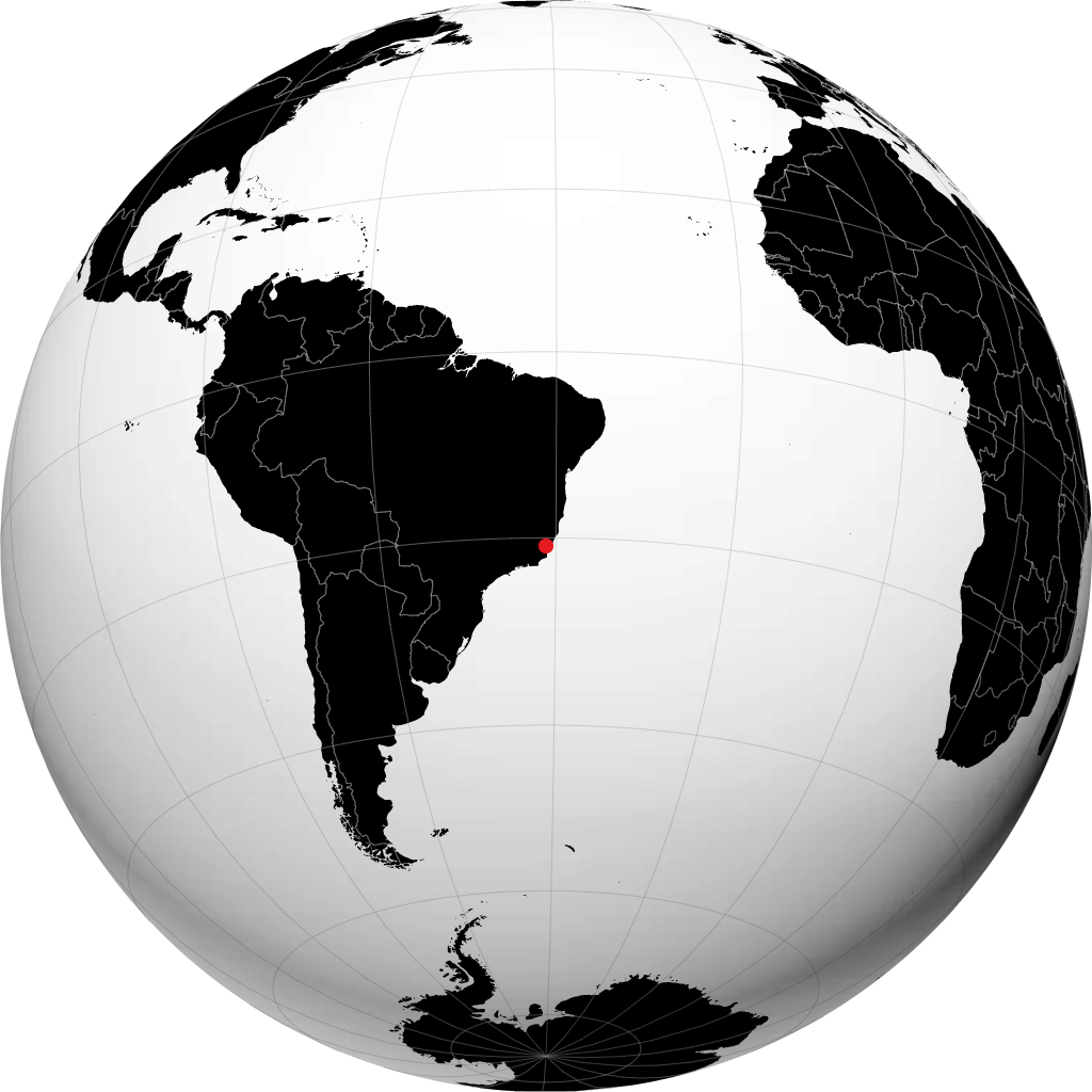 Cachoeiro de Itapemirim sul globo