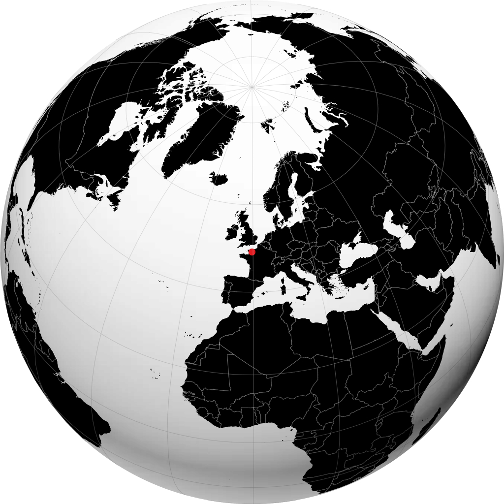 Caen sul globo