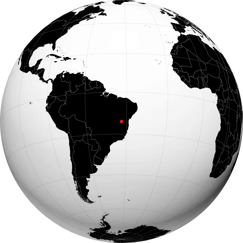 Caetité sul globo