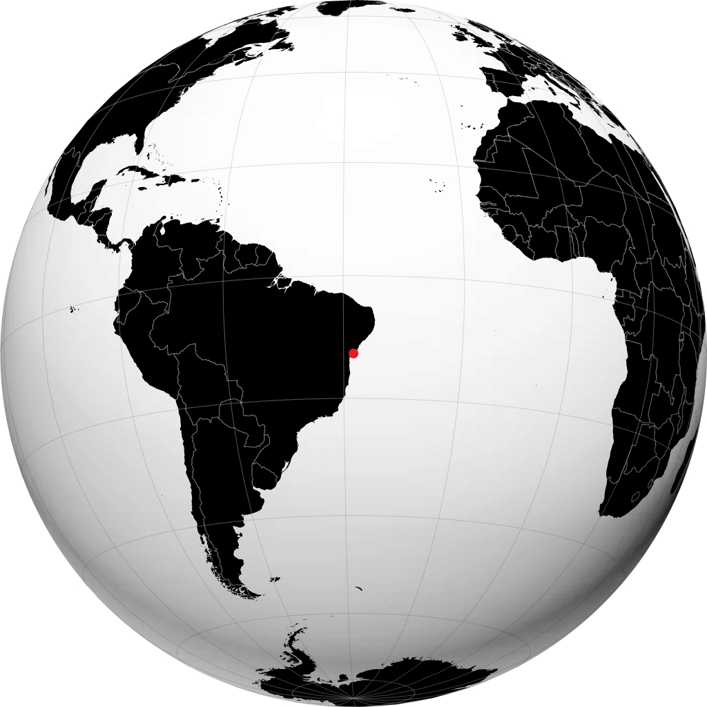 Camaçari sul globo