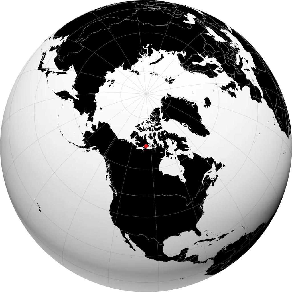 Cambridge Bay sul globo