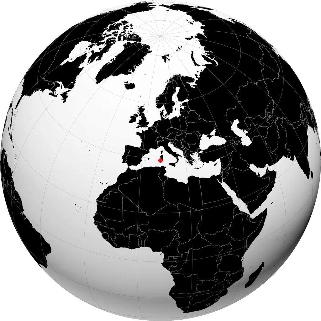 Carbonia sul globo