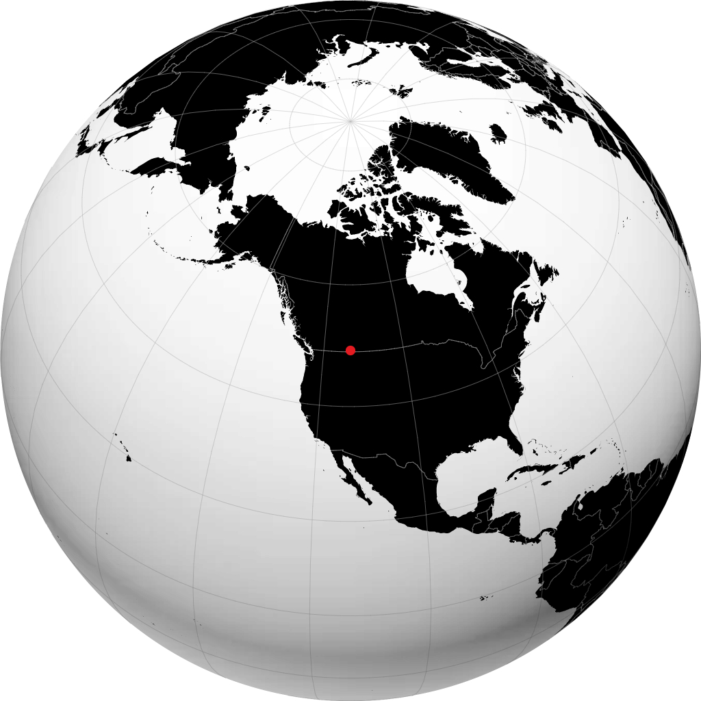 Cardston sul globo