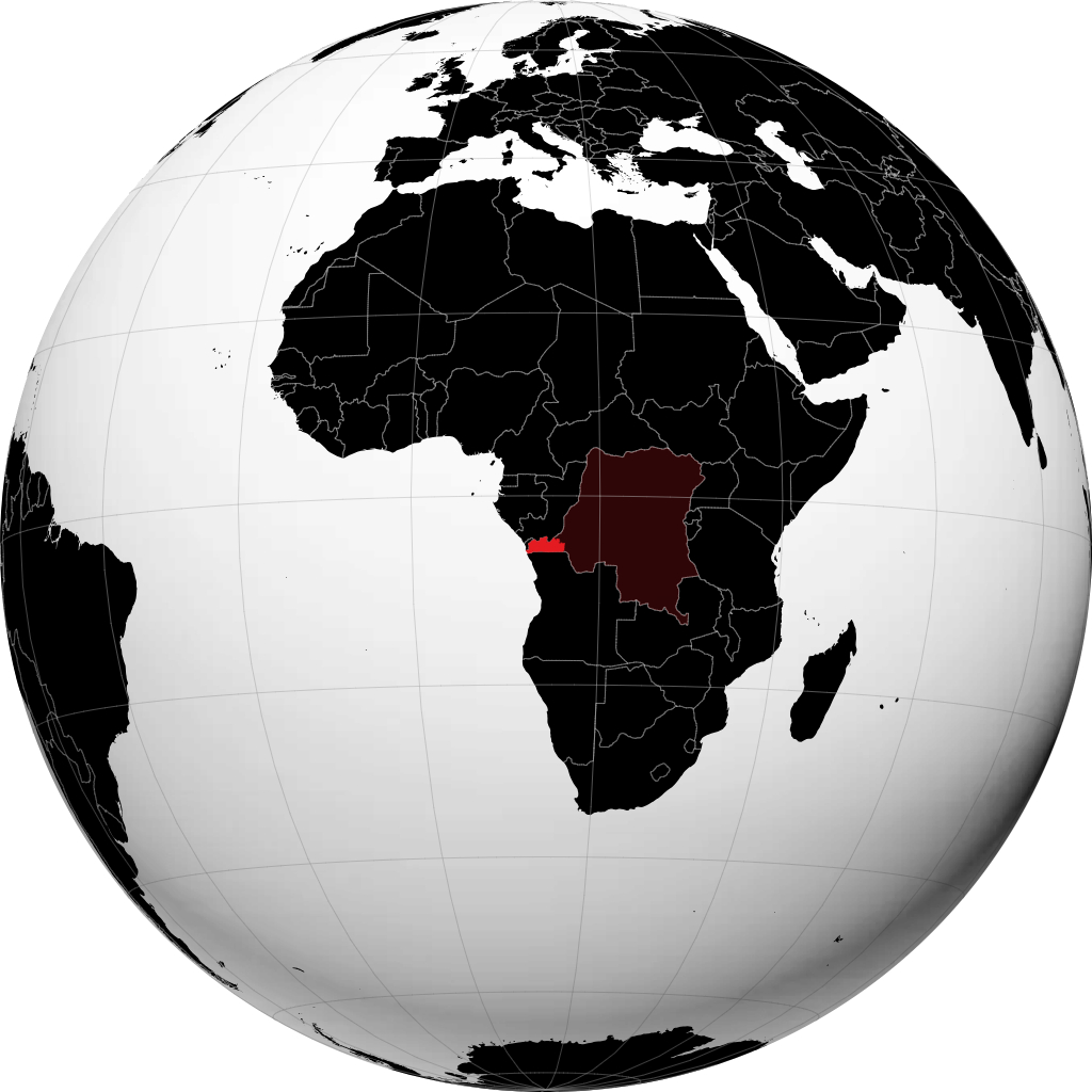 Provincia del Basso Congo sul globo