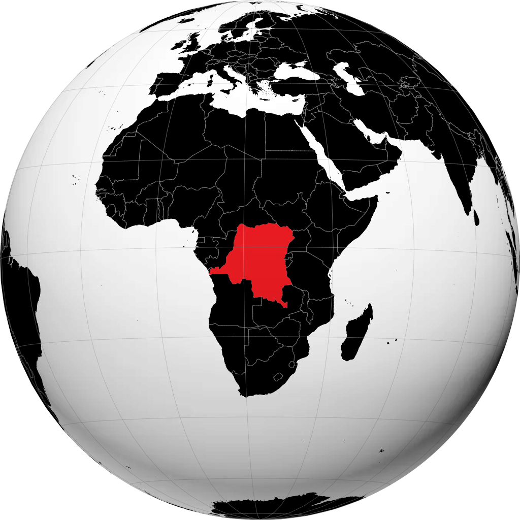 RD Congo sul globo