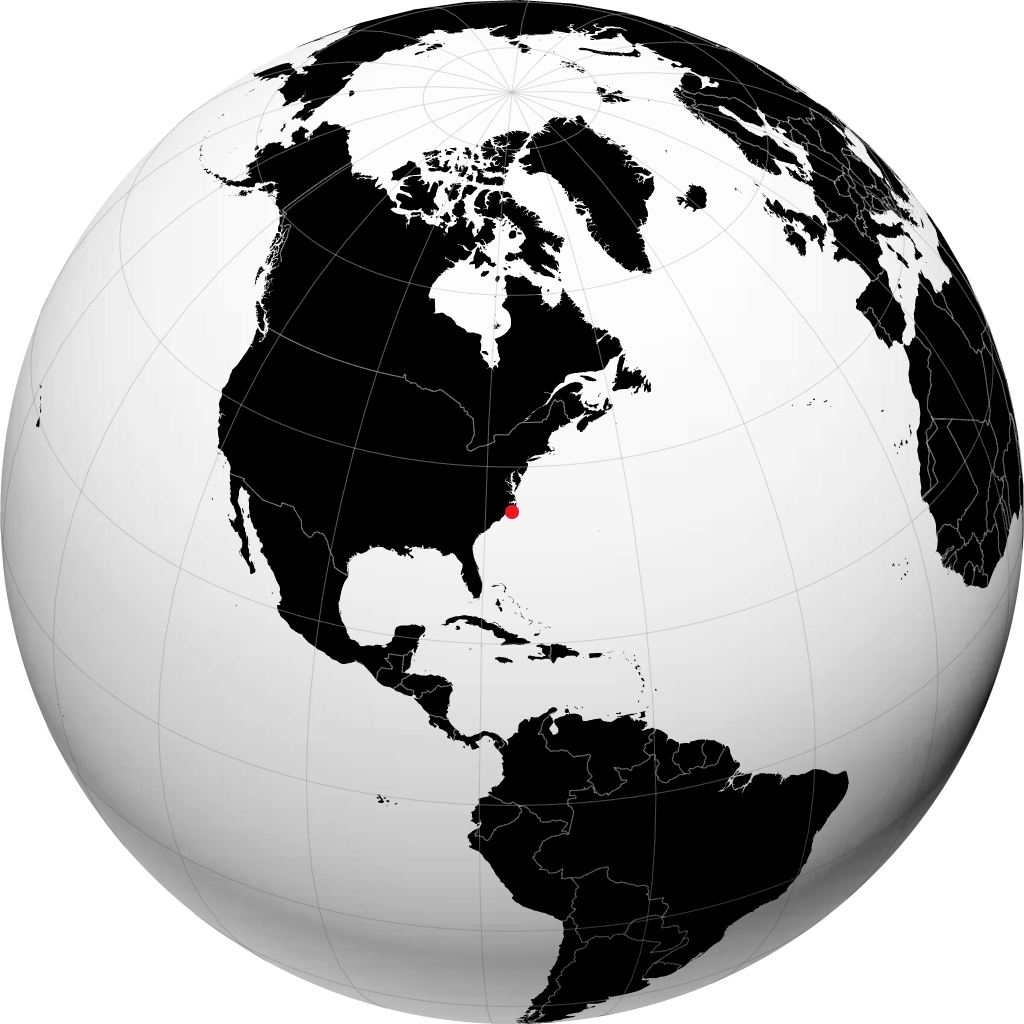 Cedar Island sul globo