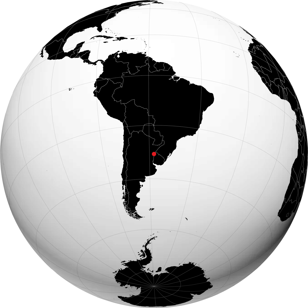 Chajarí sul globo
