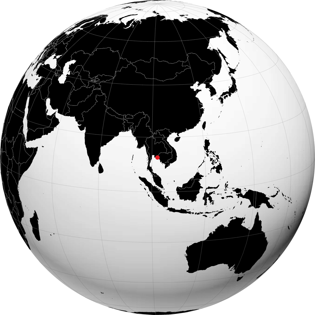 Chanthaburi sul globo