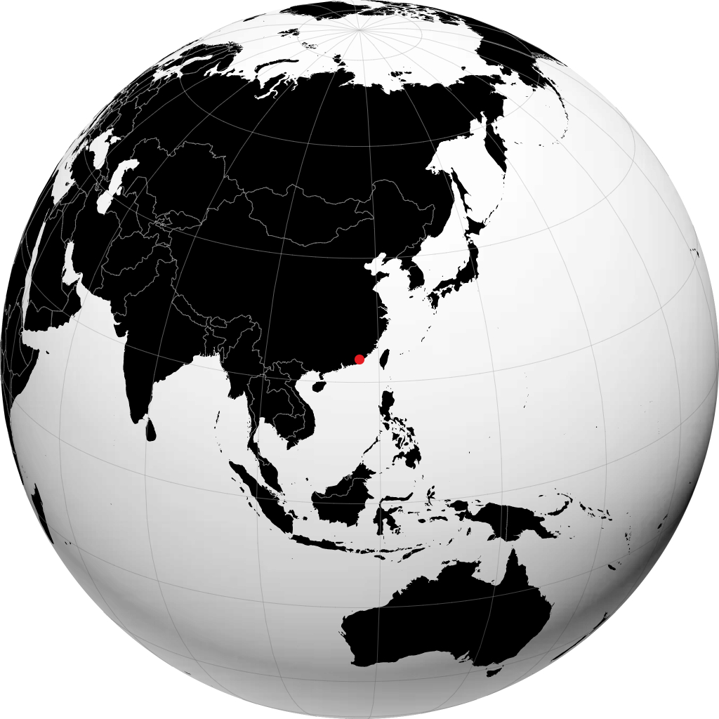Chaozhou sul globo