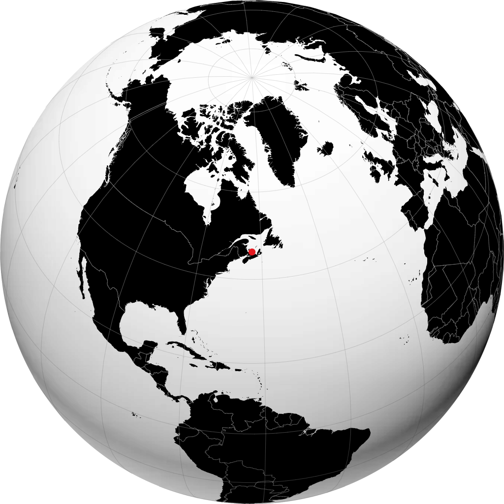 Charlottetown sul globo