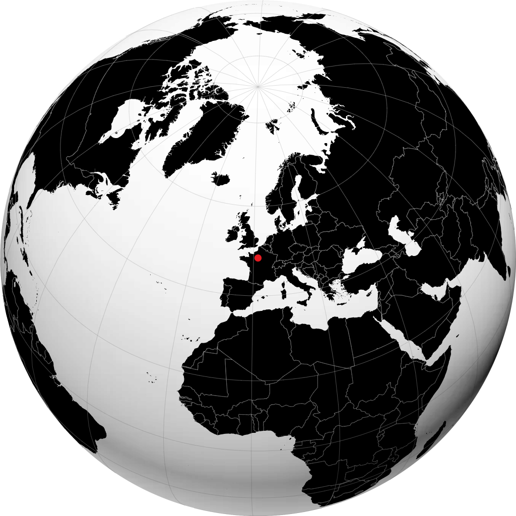 Chartres sul globo