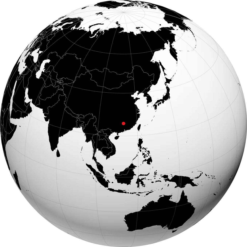 Chenzhou sul globo