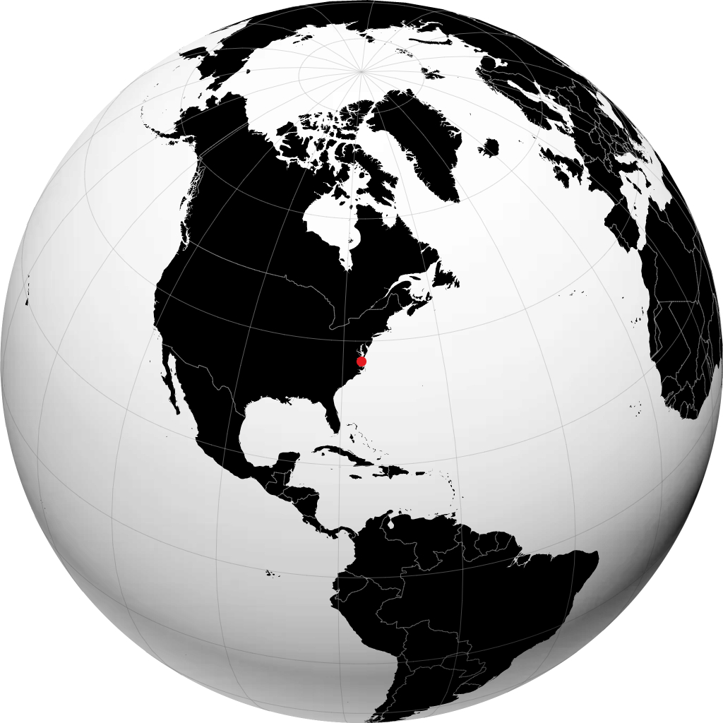 Chesapeake sul globo