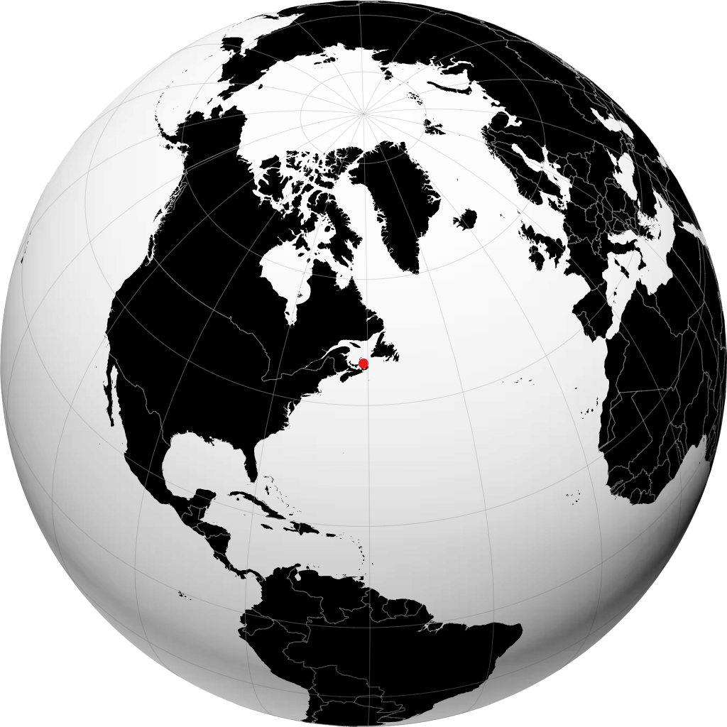 Chéticamp sul globo