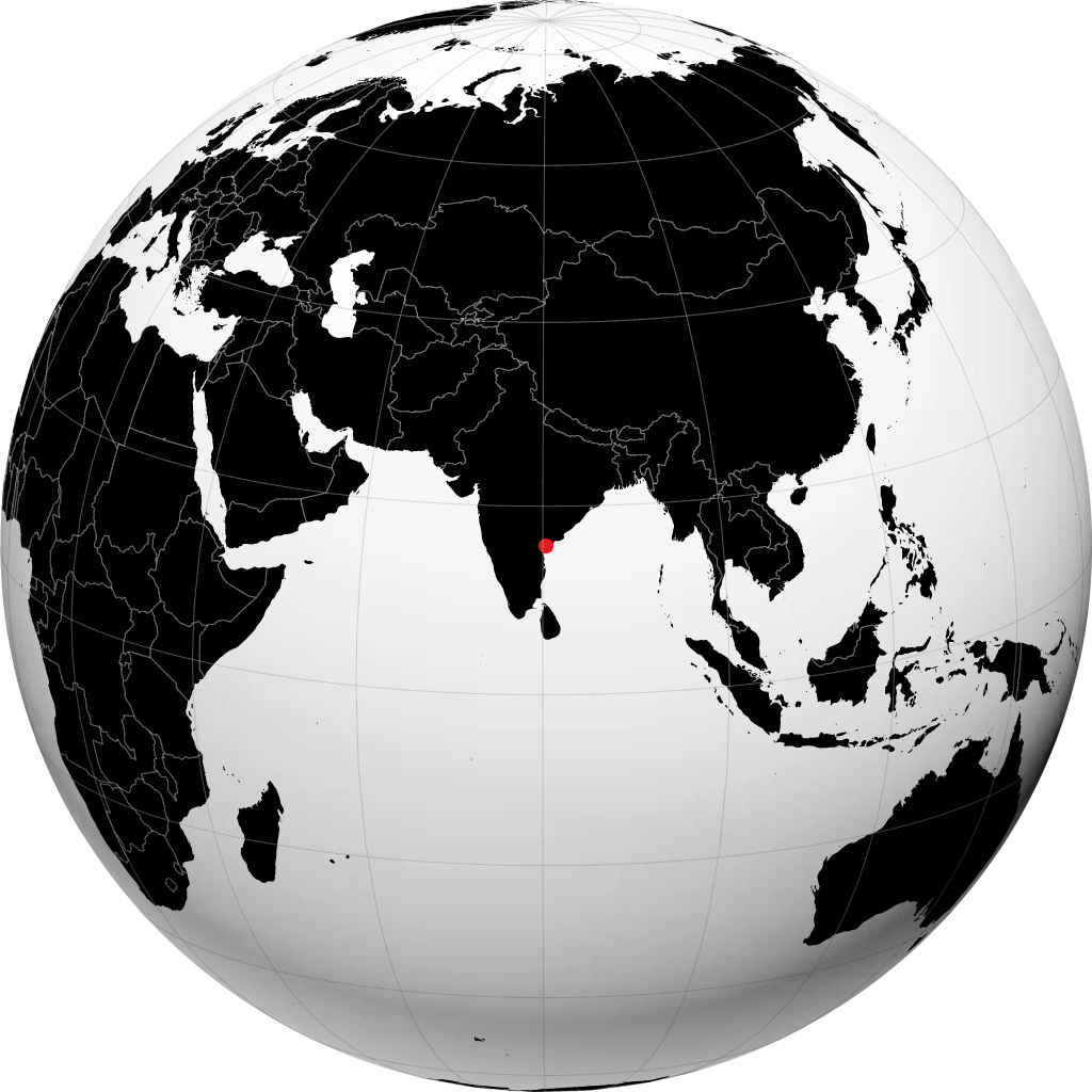 Chirala sul globo