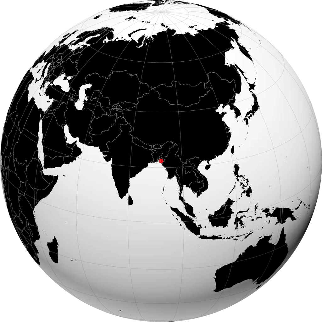 Chittagong sul globo
