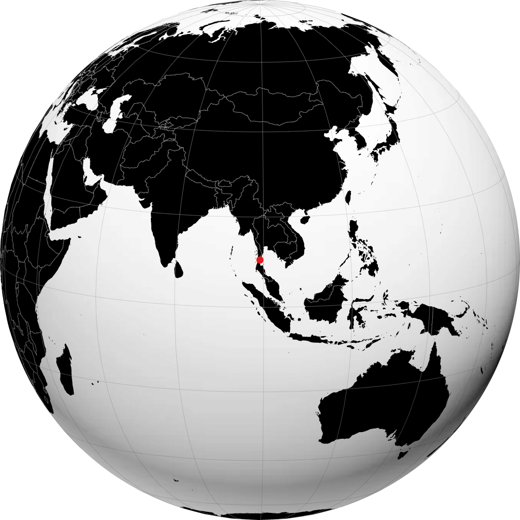 Chumphon sul globo
