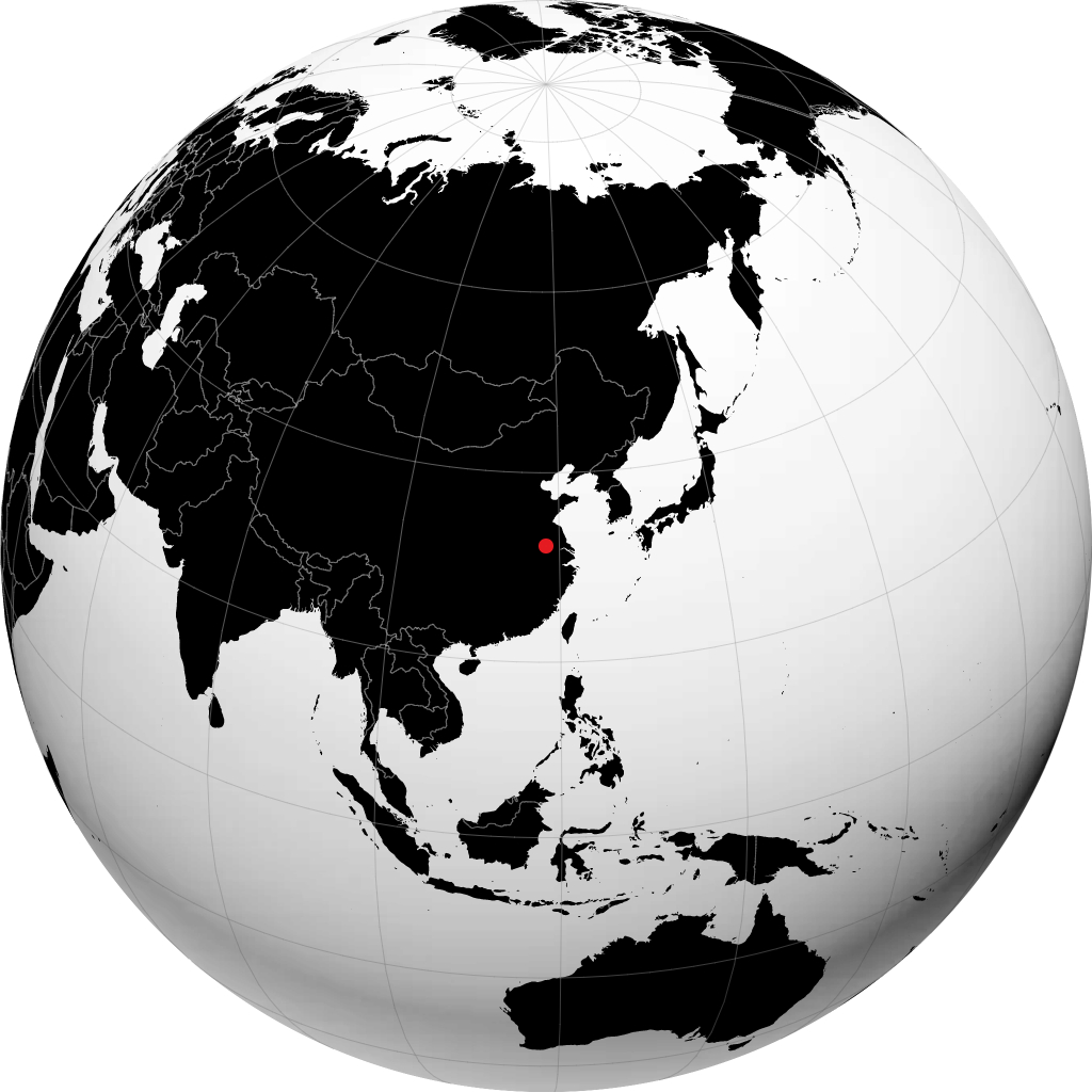 Chuzhou sul globo