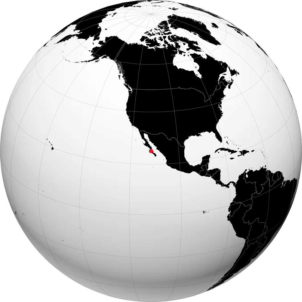 Ciudad Constitución sul globo