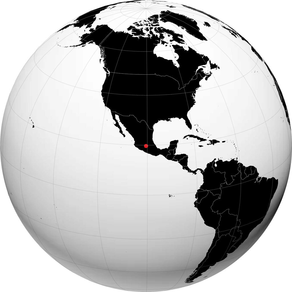 Ciudad Hidalgo sul globo