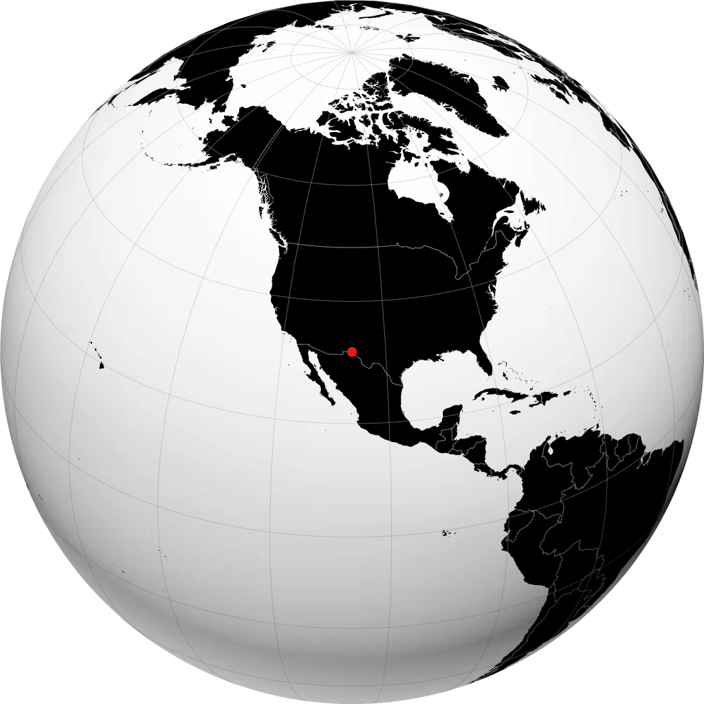 Ciudad Juárez sul globo