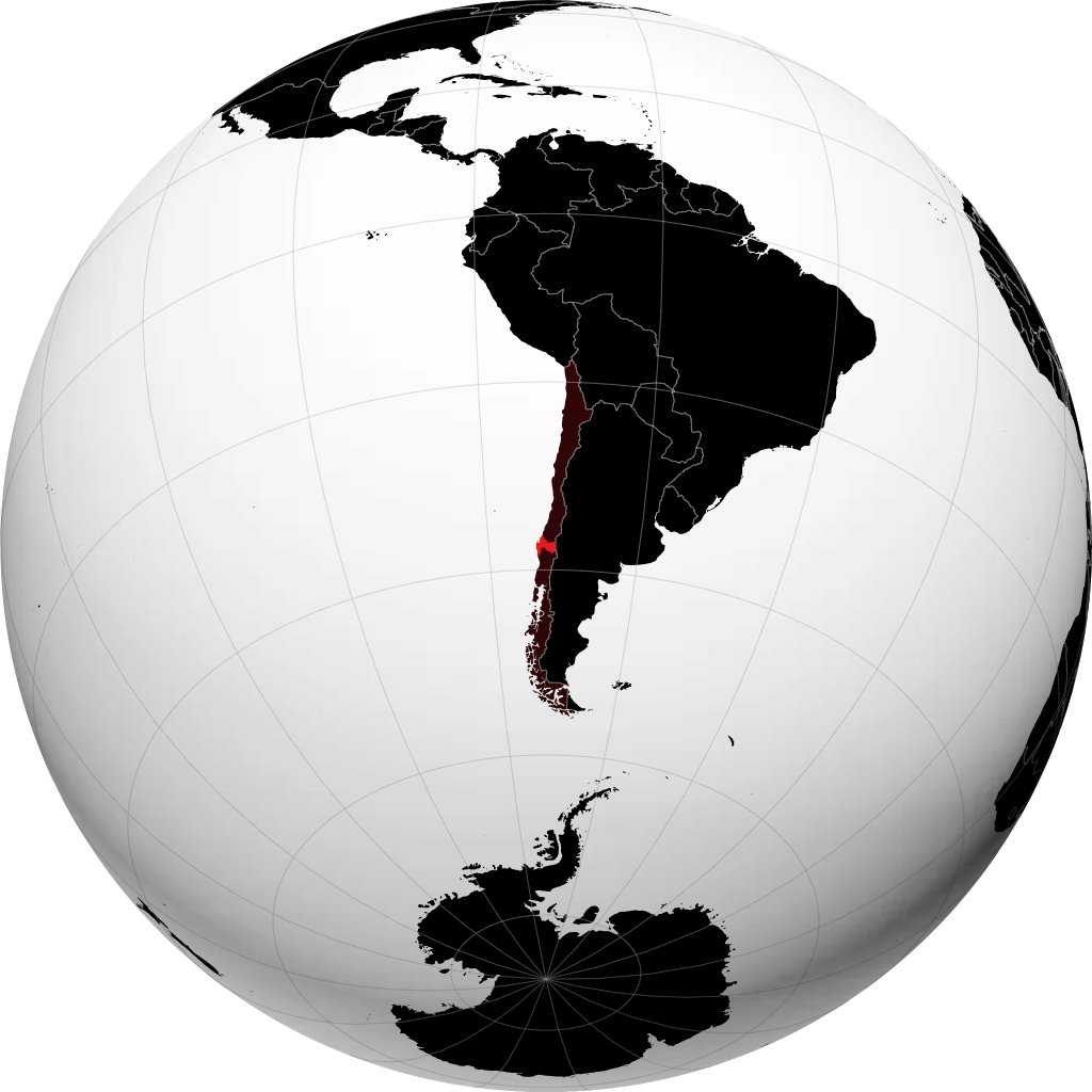 Regione del Biobío sul globo