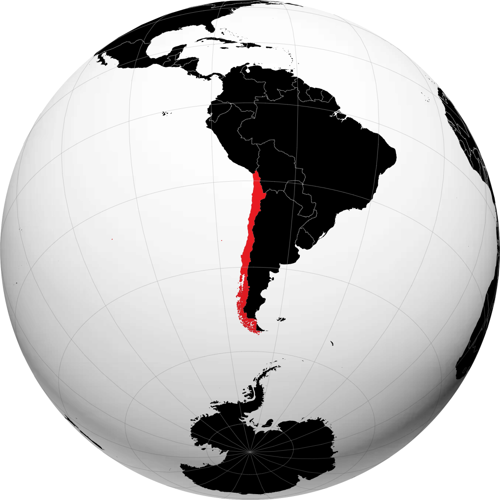 Cile sul globo