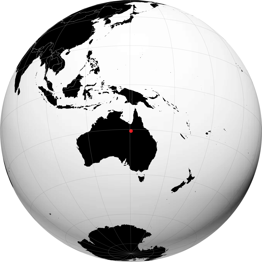 Cloncurry sul globo