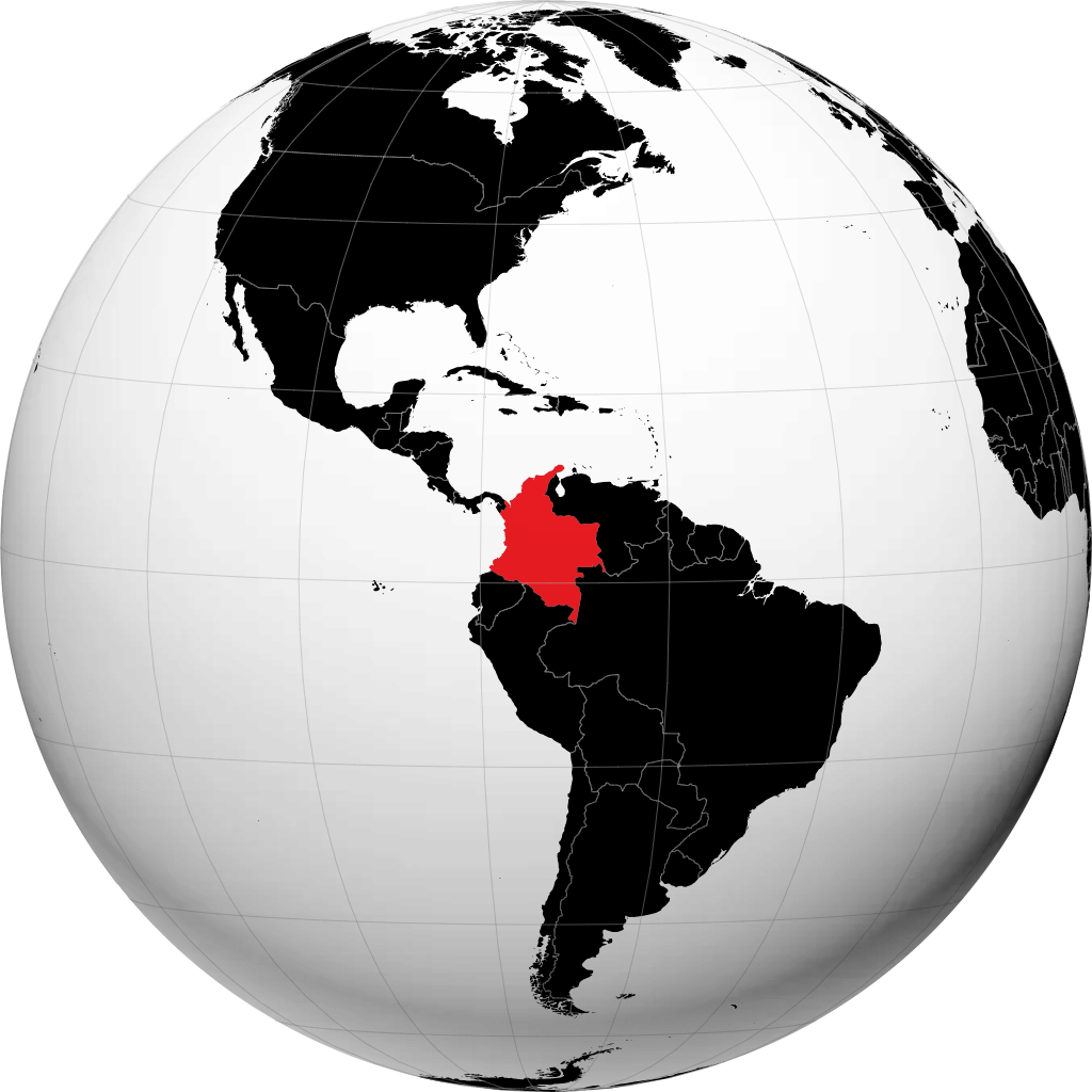 Colombia sul globo