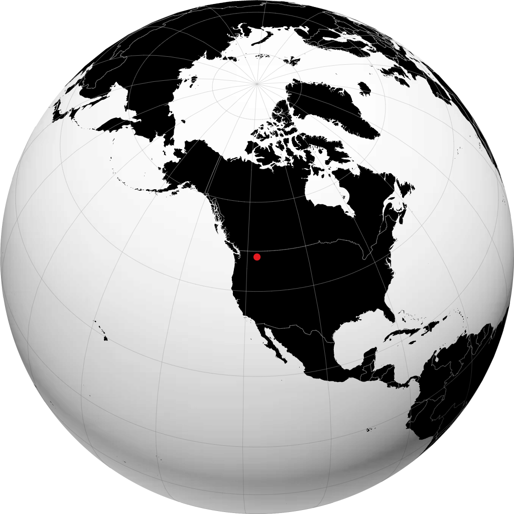 Coeur d'Alene sul globo